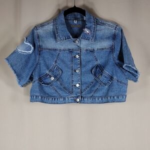 Younique Handmade Dequins Riverdale South Side Serpents Biker Jean Denim Jacket